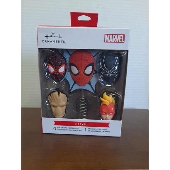 Hallmark | Holiday | Nib Hallmark Marvel Super Heroes 4 Mini Tree ...